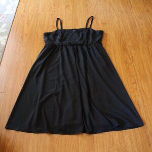 NWT Torrid Mini Wash Black Challis Sweetheart Dress with Pockets size 3X